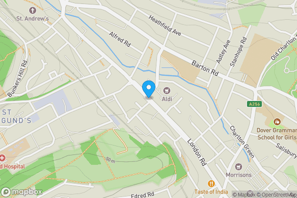 Map location for London Road, DOVER, Kent, CT17 0SZ