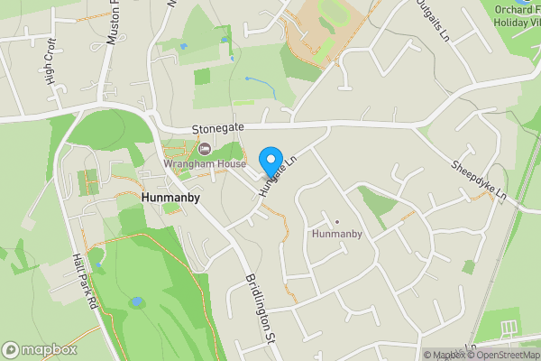 Map location for Hungate Lane, Filey, North Yorkshire, YO14 0NN