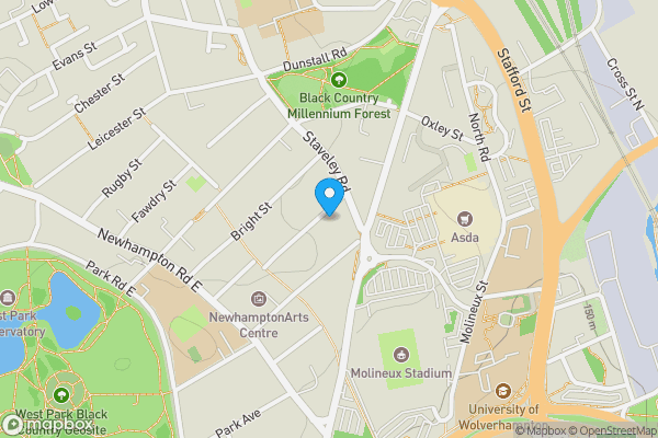 Map location for 4 Sherwood Street, Wolverhampton, West Midlands, WV1 4RG