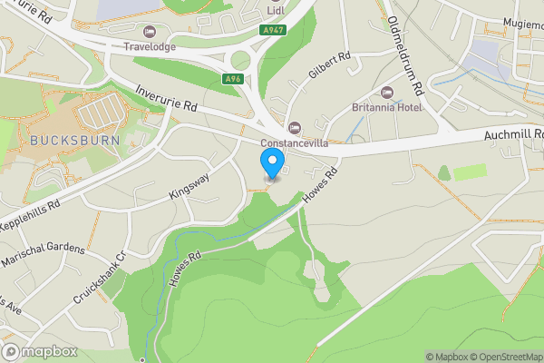 Map location for 1-4 Miltonfold Court, Bucksburn, AB21 9DS