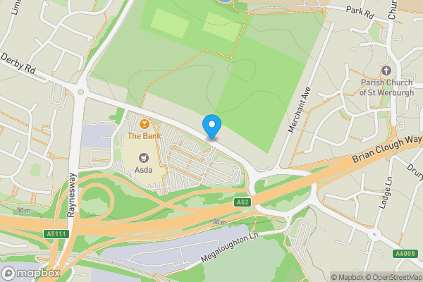 Map location for Derby Road, Derby, Derbyshire, DE21 7LX