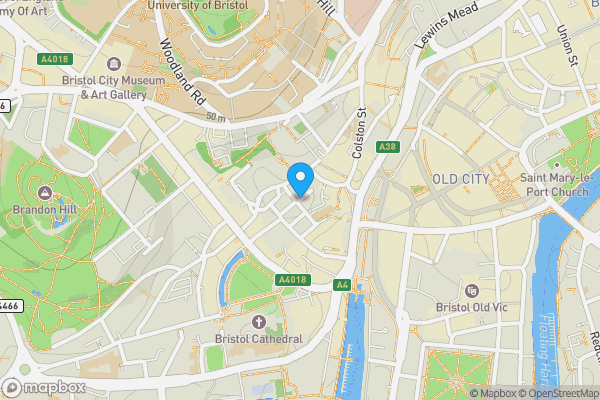 Map location for Orchard Street, Bristol, BS1 5DX