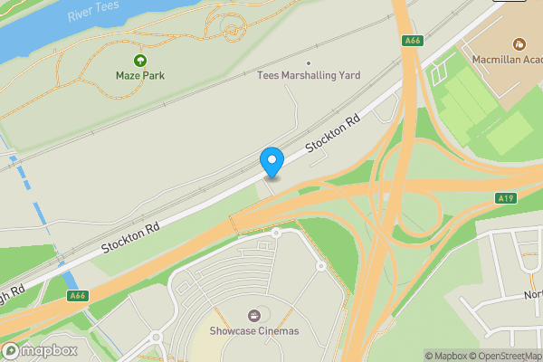 Map location for 228 Stockton Road, Middlesbrough, Cleveland, TS5 4AD