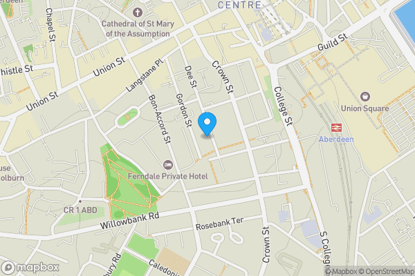Map location for BasementGFF, 70 Dee Street , Aberdeen, AB11 6DS