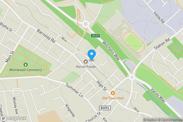 Map location for Snowden Terrace, Barnsley, South Yorkshire, S73 8BL