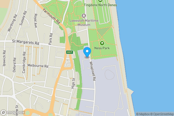 Map location for 311-314 Whapload Road, Lowestoft, NR32 1UL