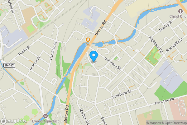 Map location for 1 Infirmary Close, Blackburn, Lancashire, BB2 3LT
