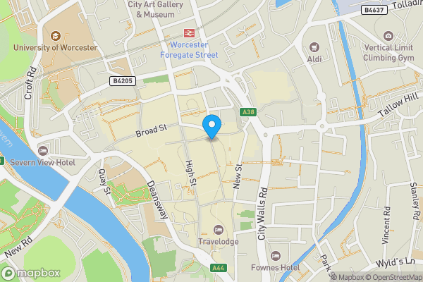 Map location for 7,8 & 9 The Shambles, Worcester, Worcestershire, WR1 2RF