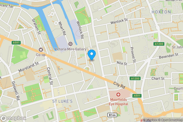 Map location for Wellesley Terrace, London, N1