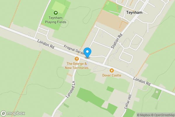 Map location for Flat 1, 99 London Road, Teynham, Sittingbourne, Kent ME9 9QL