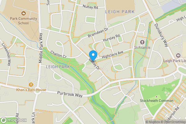 Map location for Botley Drive, Havant, Hampshire, PO9 4PH