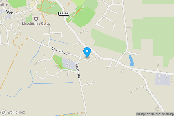 Map location for 21, Seagate Terrace, SPALDING, Lincolnshire, PE12 9AA