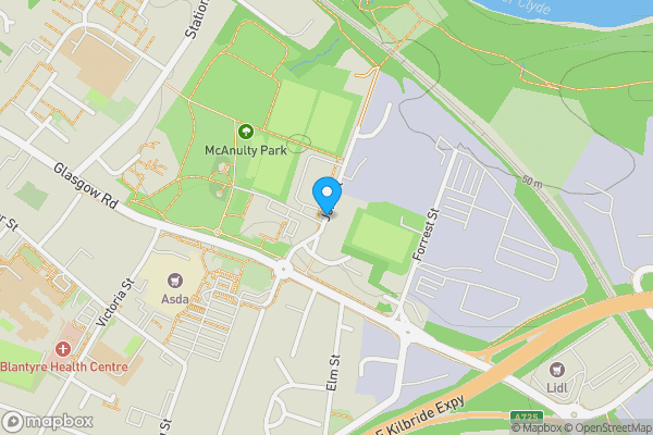 Map location for John Street, Glasgow, Lanarkshire, G72 0JF