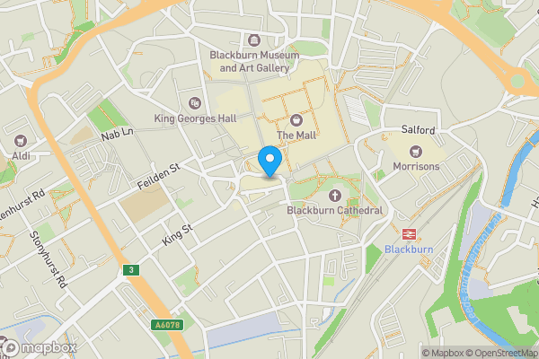 Map location for 12 Higher Church Street, Blackburn BB2 1JG