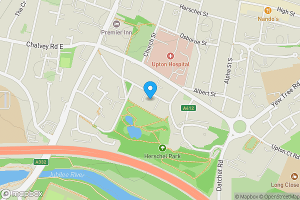 Map location for Flat 3, 53 Upton Park, Slough, Berkshire, SL1 2GB