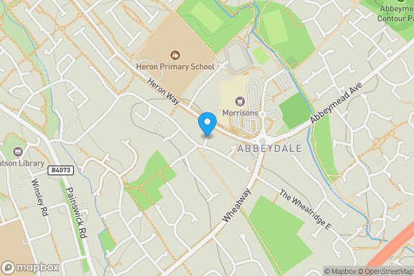 Map location for Claridge Close, Gloucester, Gloucestershire, GL4 4AT