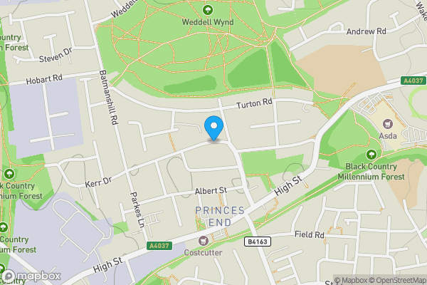 Map location for Richards Road, Tipton, West Midlands, DY4 9JN