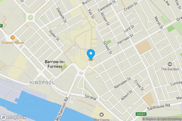 Map location for Ground Floor Retail Unit, 58 Dalton Road, Barrow-In-Furness LA14 1JB