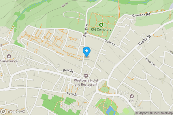 Map location for 6 Yew Berry Terrace, Bodmin PL31 2EB