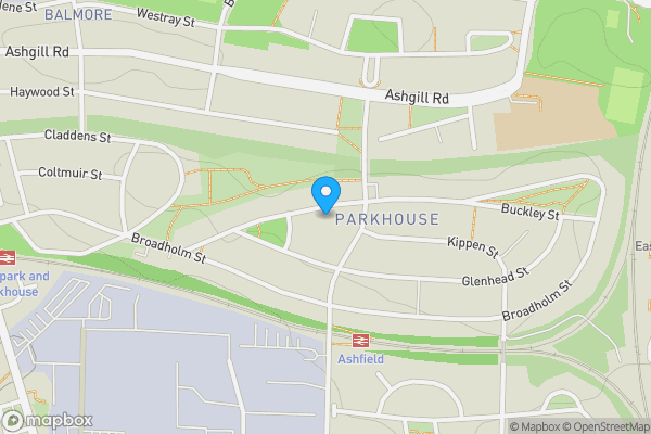 Map location for 74 Crowhill Street, Glasgow, G22 6SS