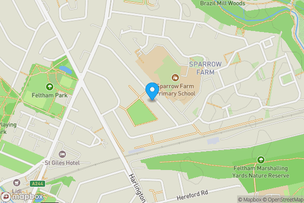 Map location for 86 The Drive, Feltham, Middlesex, TW14 0AL