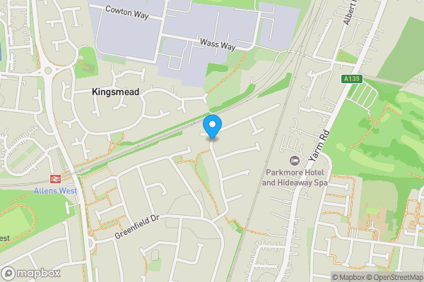 Map location for Burnmoor Drive, Eaglescliffe , TS16 0HZ
