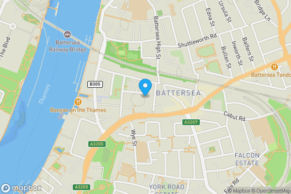 Map location for Flat 88 Badric Court, 5 Yelverton Road, London, SW11 3SW