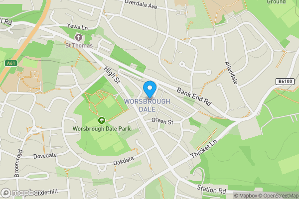 Map location for 13 Clarkson Street Worsbrough, Barnsley, South Yorkshire, S70 4SJ