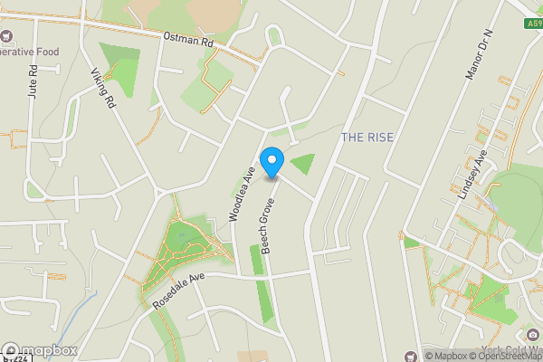 Map location for 75 Beech Grove, Acomb, York, YO26 5JY