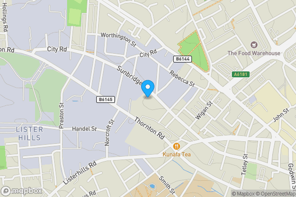 Map location for Flat 309 Colonnade House, 201 Sunbridge Road, Bradford, West Yorkshire, BD1 2BQ