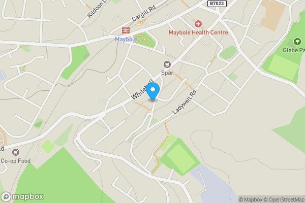 Map location for Flat A, 24 Welltrees Street, Maybole, KA19 7AW