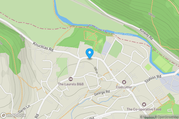 Map location for 15 West Street, Knighton, Powys, LD7 1EN