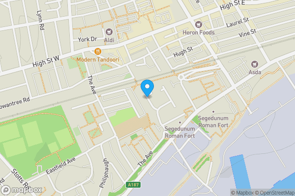 Map location for Tiberius Close, Wallsend, NE28 6RH