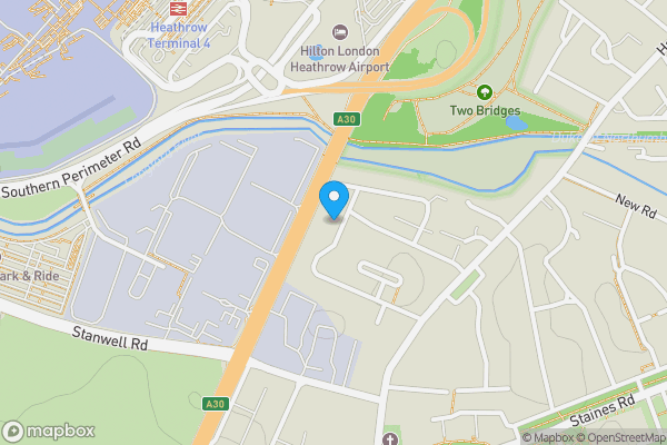 Map location for 105 Bedfont Close, Feltham, TW14 8LH
