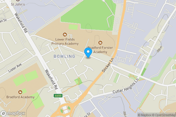 Map location for 68 Fenby Avenue, Bradford, West Yorkshire BD4 8QX