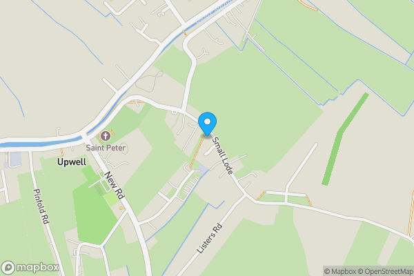 Map location for 46 Small Lode Upwell, Wisbech, Cambridgeshire, PE14 9BG