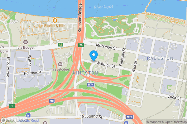 Map location for Dalintober Street, Parking Space D, Glasgow City Centre, G5 8JZ