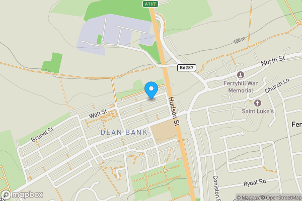 Map location for 46 Davy Street, Ferryhill, County Durham, DL17 8PN