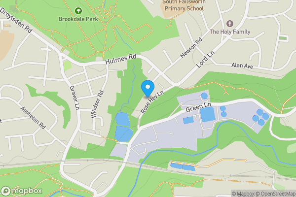 Map location for Garage at, Rosehay Lane, Failsworth, Manchester, M35 0PW