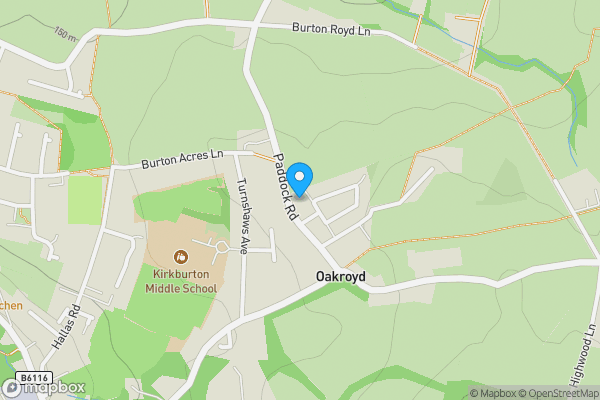 Map location for 52, Paddock Road, HUDDERSFIELD, West Yorkshire, HD8 0TW