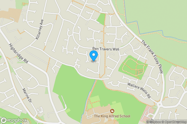Map location for Priestley Way, Burnham-on-Sea, Somerset, TA8
