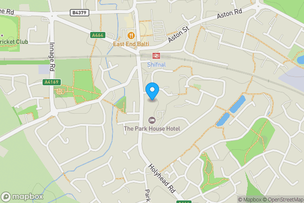 Map location for 9 Park Street, Shifnal, Shropshire, TF11 9BA