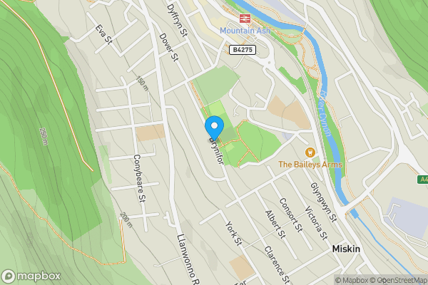 Map location for Brynifor, MOUNTAIN ASH, CF45