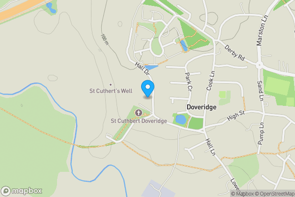 Map location for 6 Hall Drive, Crabtree Cottage, Doveridge, DE6 5NL