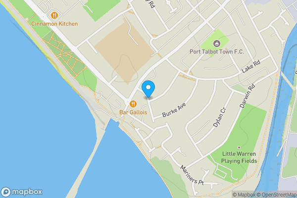 Map location for Elfed Avenue, Port Talbot, SA12 6AS