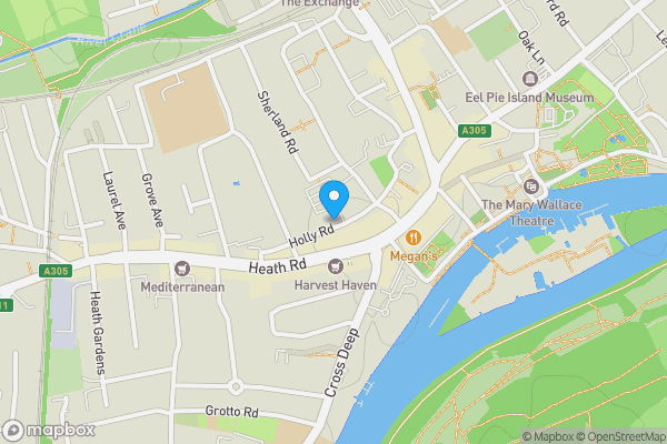 Map location for 2 Ilex House Holly Road Twickenham London TW1 4HF