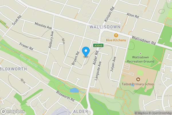Map location for Heathfield Avenue, Poole, Dorset, BH12 5DJ