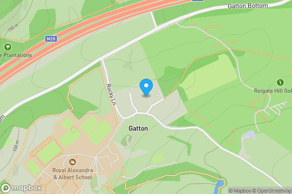 Map location for The Dower House, Rocky Lane, Gatton Park, Reigate, RH2 0TA