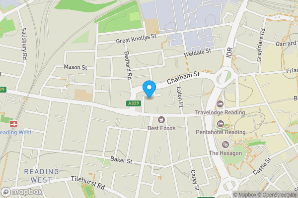 Map location for Carlisle House , 118 Oxford Road, Reading, RG1 7NG