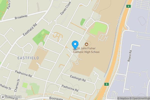 Map location for Park Lane, Peterborough, Cambridgeshire, PE1 5JH